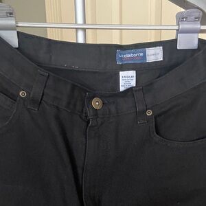 Liz Claiborne Black Straight Classic Fit Jeans Size 6